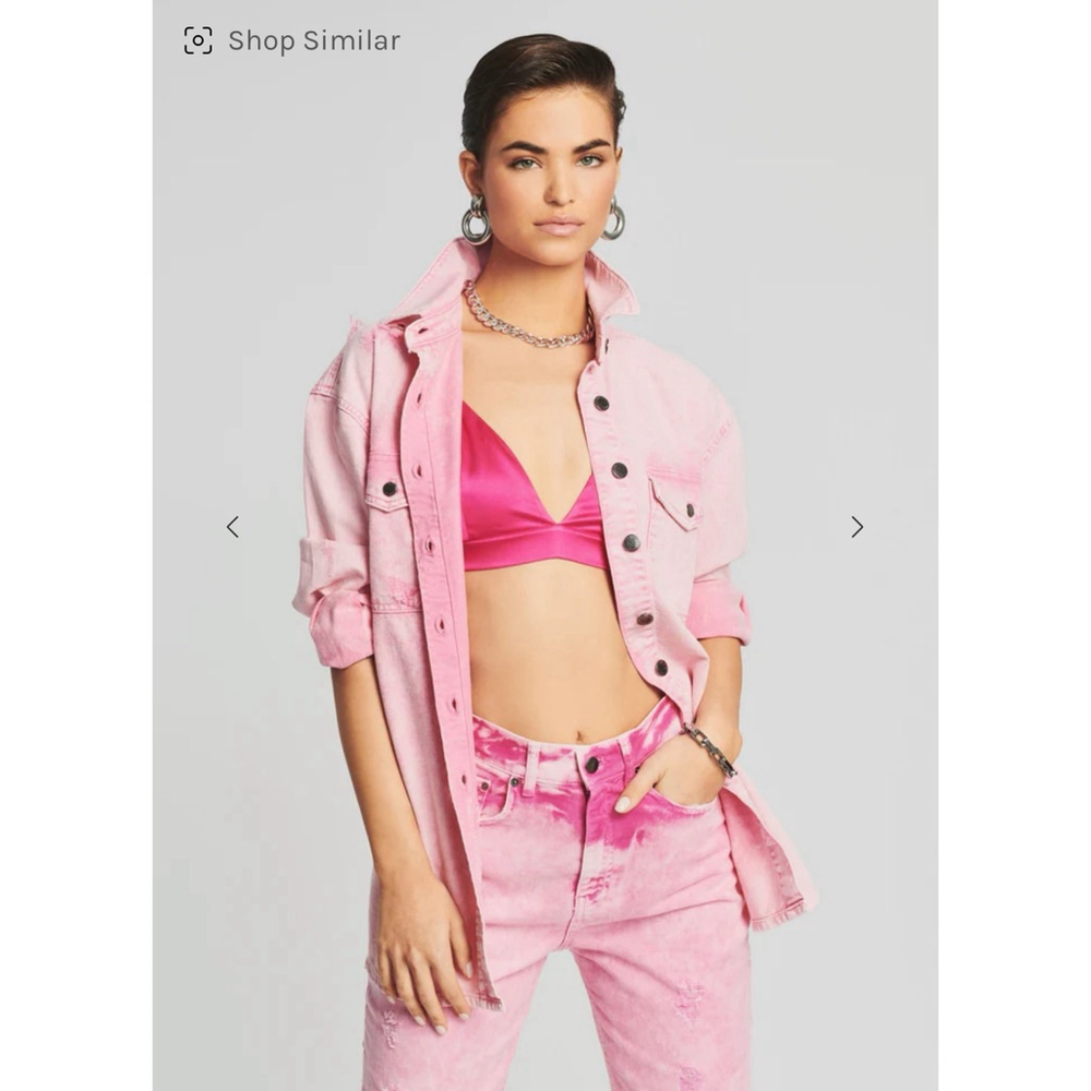 NWT Retrofête Doreen Shirt – Pink Denim – XS